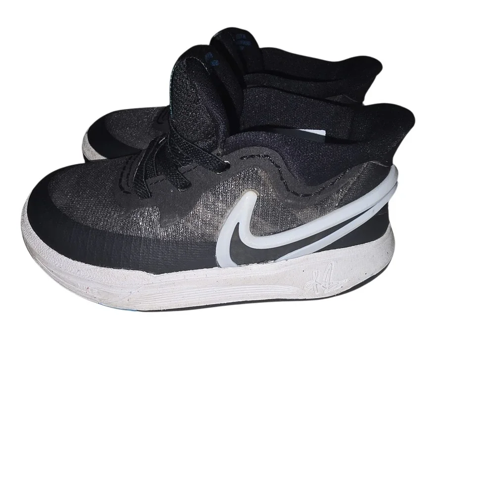 Nike‎ Kyrie 7 Kids Black Glitter Basketball Shoes Size 6C DQ8081 001 Children's